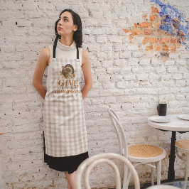 秋秋感謝祭ターキーバッファローチェック エプロン