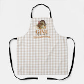 秋秋感謝祭ターキーバッファローチェック エプロン (正面)