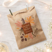 秋秋感謝祭ボタニカルパーティー フェイバーバッグ (クリップ留めされた状態)