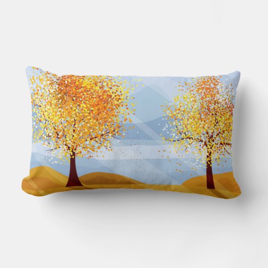 秋秋木枕 ランバークッション (正面)