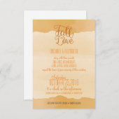 秋秋水カラー結婚式招待状 招待状 (正面/裏面)