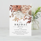 秋秋水彩フローラブライダルシャワー 招待状 (スタンド正面)