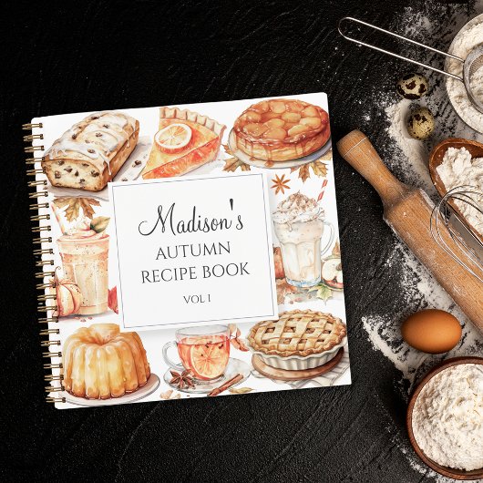秋秋水色レシピクックブック3リングや輪バインド ノートブック