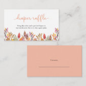 秋秋紅葉おむつラッフルチケット エンクロージャーカード (正面/裏面)