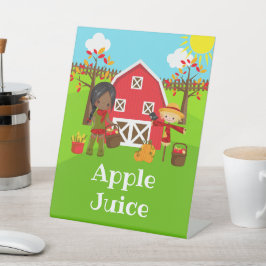 秋秋納屋周囲の庭誕生日ダークスキンガール 台座サイン