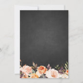 秋秋素朴なフローラ結婚ズ 招待状 (裏面)