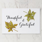 秋秋素朴感謝祭紙ランチョンマット ペーパーパッド (正面)