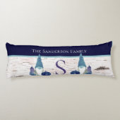 秋秋素朴格言ネイビーダスティブルーパンプキンズ ボディピロー (裏面)