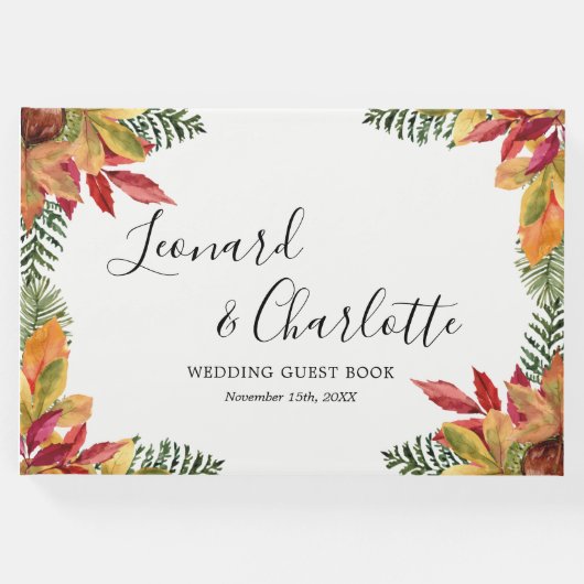 秋秋結婚のゲストブック記念 ゲストブック (正面)