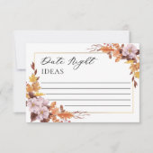 秋秋結婚のフローラデートアイディア 出欠カード (正面)