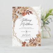秋秋結婚式招待状 招待状 (スタンド正面)
