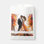 秋秋芸術的結婚式の引き出物バッグ フェイバーバッグ (正面)