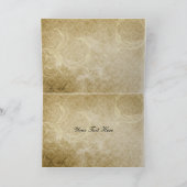 秋秋茶結婚のサンキュー サンキューカード (内部)