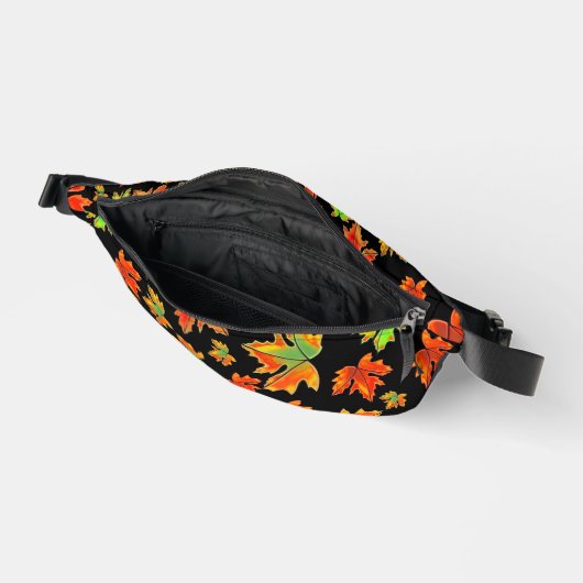 秋秋赤オレンジ離れ色のモジ離れエデ ファニーパック (見開き)