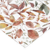 秋秋錆び金ゴールドグリーン離れパターン ショートテーブルランナー (コーナー)