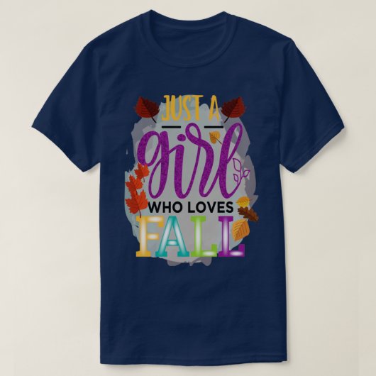 秋秋離れ恋人秋は私のお気に入りの色 Tシャツ (デザイン正面)