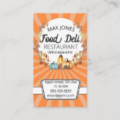 秋秋食果物デリ市場折畳み船 名刺 (正面)