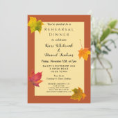 秋秋10月11月リハーサルディナー 招待状 (スタンド正面)