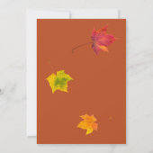 秋秋10月11月リハーサルディナー 招待状 (裏面)