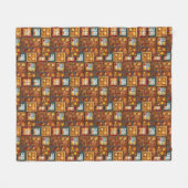 秋窓 フリースブランケット (正面(横))