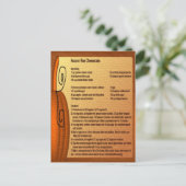 秋立ち上りチーズケーキレシピはがき ポストカード (スタンド正面)