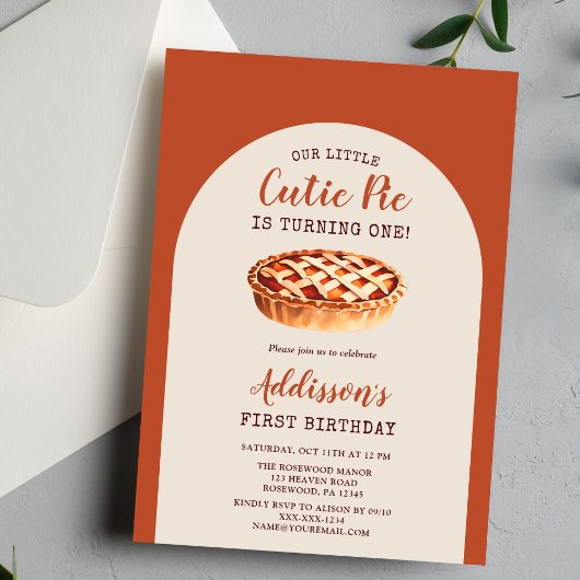 秋第1誕生日 招待状