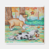 秋精神 マグネット (正面)