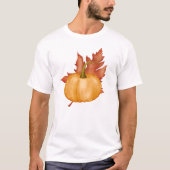 秋紅葉かぼちゃメンズ Tシャツ (正面)