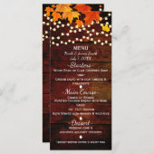 秋紅葉とストリングラ結婚イトのメニュー メニュー (正面/裏面)