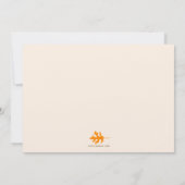 秋紅葉ウェディング日付2写真を保存 セーブザデート (裏面)