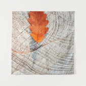 秋紅葉オーク材 タペストリー (正面(横))