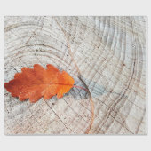 秋紅葉オーク材 ラッピングペーパー (フラット)