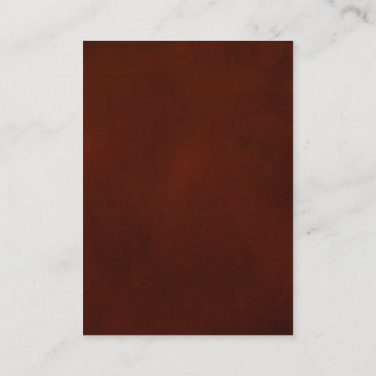 秋紅葉カントリーウェディング披露宴 エンクロージャーカード (裏面)