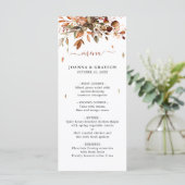 秋紅葉ス素朴トリーボホ結婚ズの男性 メニュー (スタンド正面)