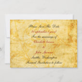 秋紅葉セーブ・ザ・デート案内 セーブザデート (裏面)