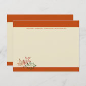 秋紅葉ノートカード 招待状 (正面/裏面)