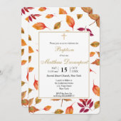 秋紅葉バプテスマ 招待状 (正面/裏面)