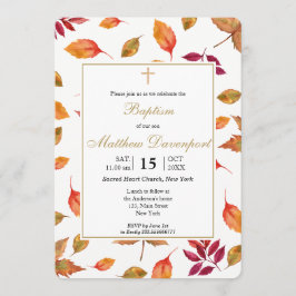 秋紅葉バプテスマ 招待状