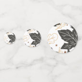 秋紅葉パーティーテーブルの装飾 コンフェッティ (正面)