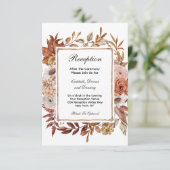 秋紅葉フローラフォーマルウェディングレセプション エンクロージャーカード (スタンド正面)