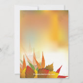 秋紅葉ブライダルシャワー招待 招待状 (裏面)