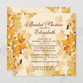 秋紅葉ブライダルシャワー招待 招待状 (正面/裏面)