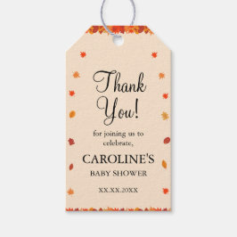 秋紅葉ベビーシャワー好意ギフトラベル ギフトタグ