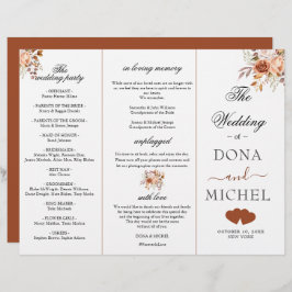 秋紅葉ボホ結婚式 プログラム