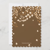 秋紅葉モダンリハーサルディナー 招待状 (裏面)