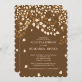 秋紅葉モダンリハーサルディナー 招待状 (正面/裏面)