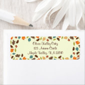 秋紅葉住所 シール (インサイチュ)