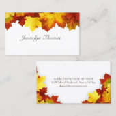 秋紅葉名刺デザイン 名刺 (正面/裏面)