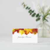 秋紅葉名刺デザイン 名刺 (スタンド正面)