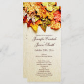 秋紅葉垂直結婚式 プログラム (正面/裏面)